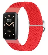 Akcesoria do smartwatchy - Opaska pasek bransoletka NYLON LOOP Xiaomi Mi Band 7 PRO czerwona - miniaturka - grafika 1