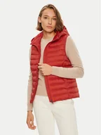 Kamizelki damskie - Tommy Hilfiger Bezrękawnik Global Stripe WW0WW40779 Czerwony Regular Fit - miniaturka - grafika 1