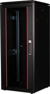 Szafy rack - Szafa Roline ROLINE Netzwerkschrank Pro 48,26cm 19Zoll 26 HE 600x600 BxT Glastor schwarz - miniaturka - grafika 1
