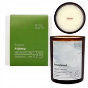 Świece - Świeca sojowa w szkle Lush Sandalwood, Kolekcja Elegance, 190 g ekodetale - miniaturka - grafika 1