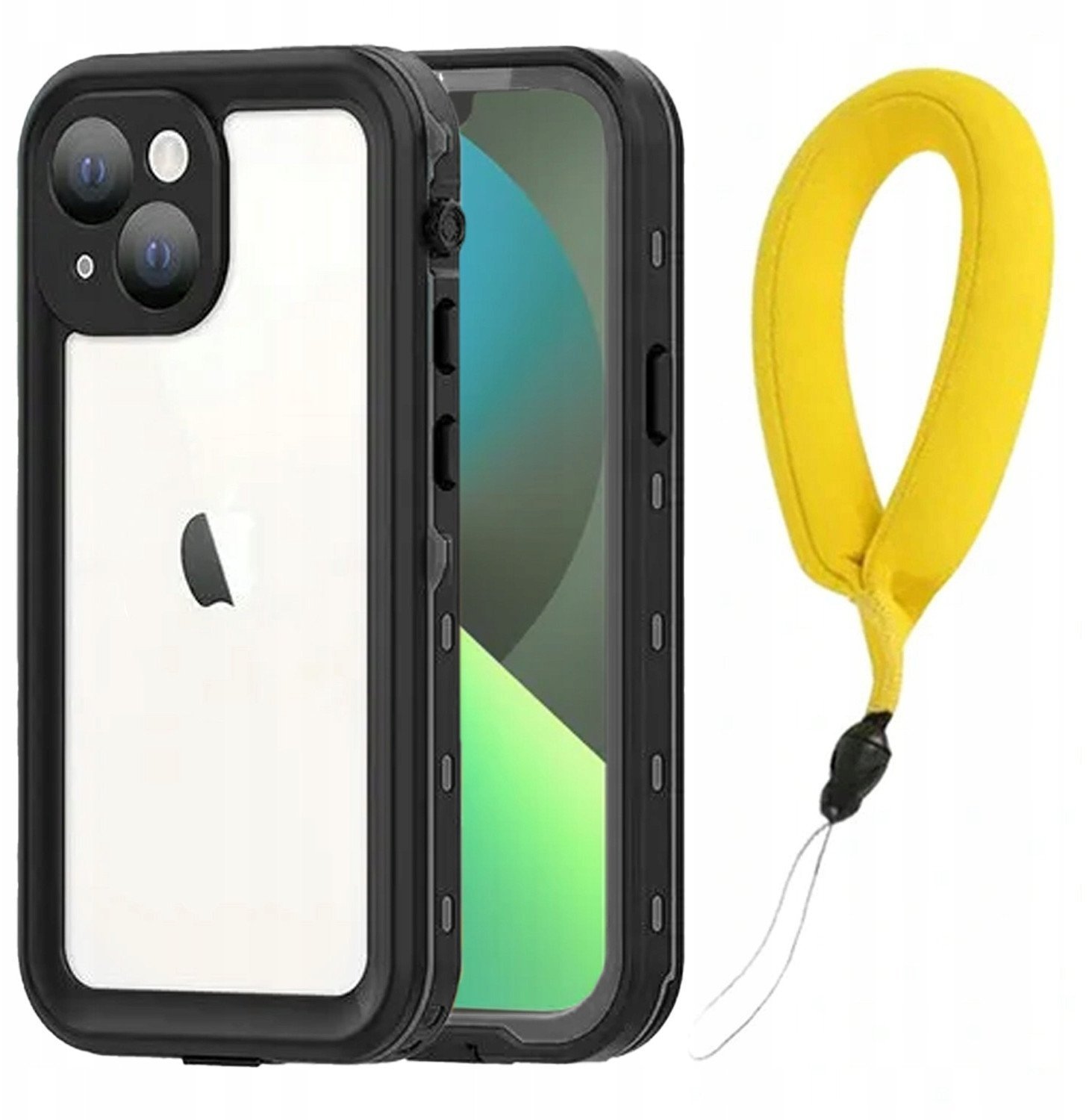 Etui wodoodporne IP68 360+ pasek do iPhone 13 Czarne