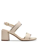 Sandały damskie - Clarks Sandały Ezoria Sling 26181301 Beżowy - miniaturka - grafika 1