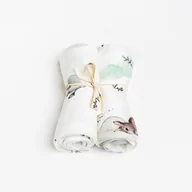 Chusteczki nawilżane - Pieluszki Bambusowe 2 Szt. Bunny Layette - miniaturka - grafika 1