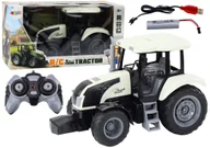 Zabawki zdalnie sterowane - ZDALNIE STEROWANY TRAKTOR DŹWIĘKI BIAŁY DLA DZIECI - miniaturka - grafika 1