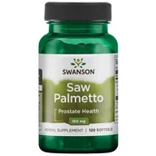 Suplementy diety - Swanson Saw Palmetto extract 160mg 120sgels - miniaturka - grafika 1