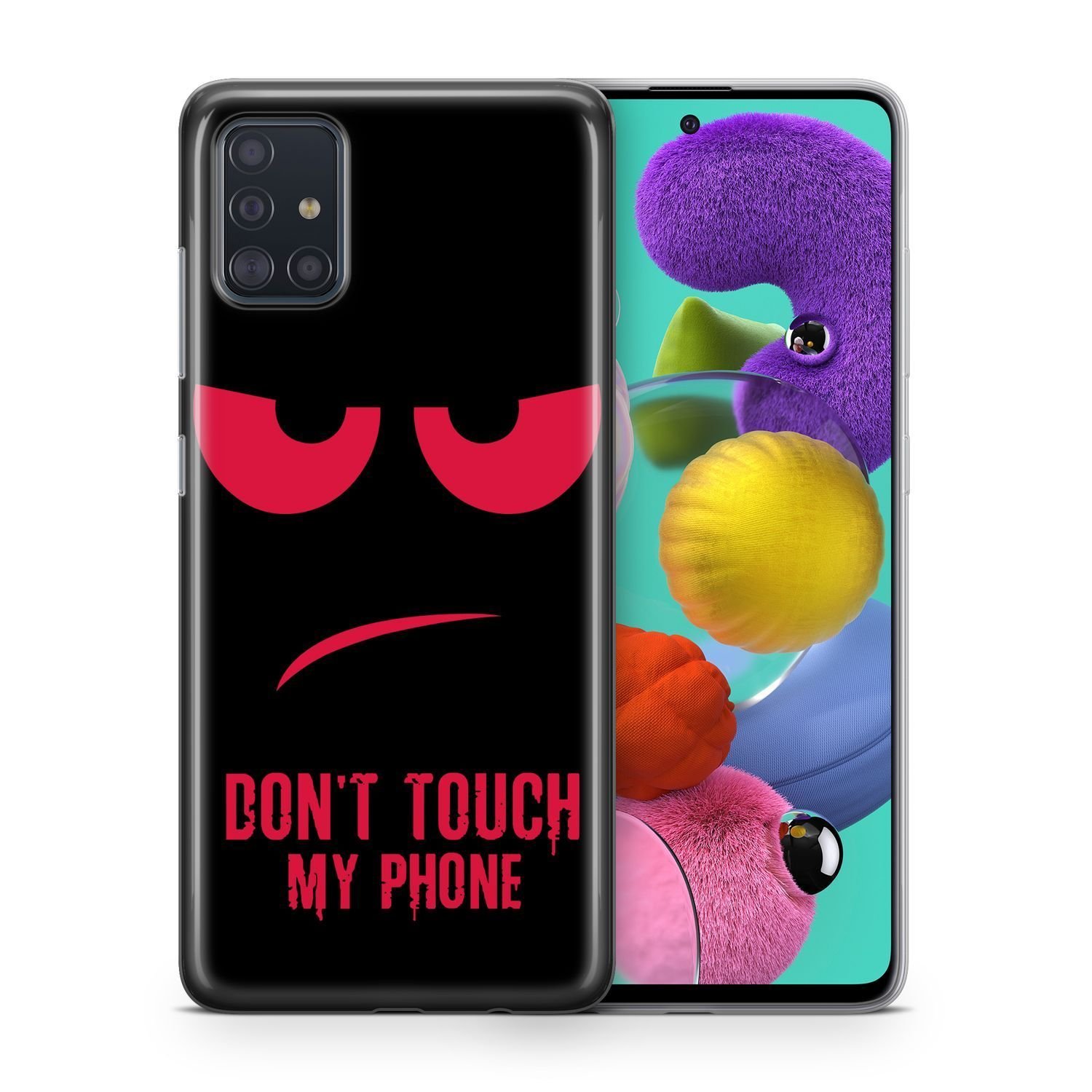 Etui na telefon komórkowy Pokrowiec ochronny na etui Huawei Mate 20 Lite Pokrowiec Bumper Cases TPU, Model: Huawei Mate 20 Lite, Wybierz wzór: Dont Touch My Phone Red