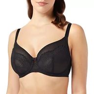 Biustonosze - Triumph Biustonosz z fiszbinami Kobiety Beauty-full Darling W02, Czarny, 80F - miniaturka - grafika 1