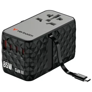 Verbatim 32127 Travel Diamond 85w Universal 4x USB-C / 1x USB-A - Akcesoria podróżnicze - miniaturka - grafika 3
