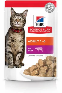 Hills Science Plan Adult, 12 x 85 g - Wołowina - Mokra karma dla kotów - miniaturka - grafika 1