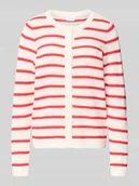 Swetry damskie - Kardigan z okrągłym dekoltem model 'DALO' - miniaturka - grafika 1