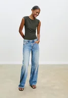 Koszulki i topy damskie - Stradivarius Marszczone body L - miniaturka - grafika 1