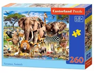 Puzzle - Castorland Puzzle 260 Zwierzęta sawanny B-27545-1 - - miniaturka - grafika 1