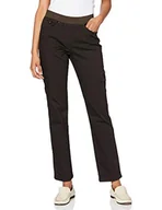 Spodnie damskie - RAPHAELA by BRAX Damskie spodnie jeansowe o kroju slim fit, styl Pamina stretch z gumowym ściągaczem, brązowy, 32W / 30L - miniaturka - grafika 1