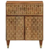 Szafki nocne - vidaXL Szafka nocna 50x33x60 cm z litego drewna mango - miniaturka - grafika 1