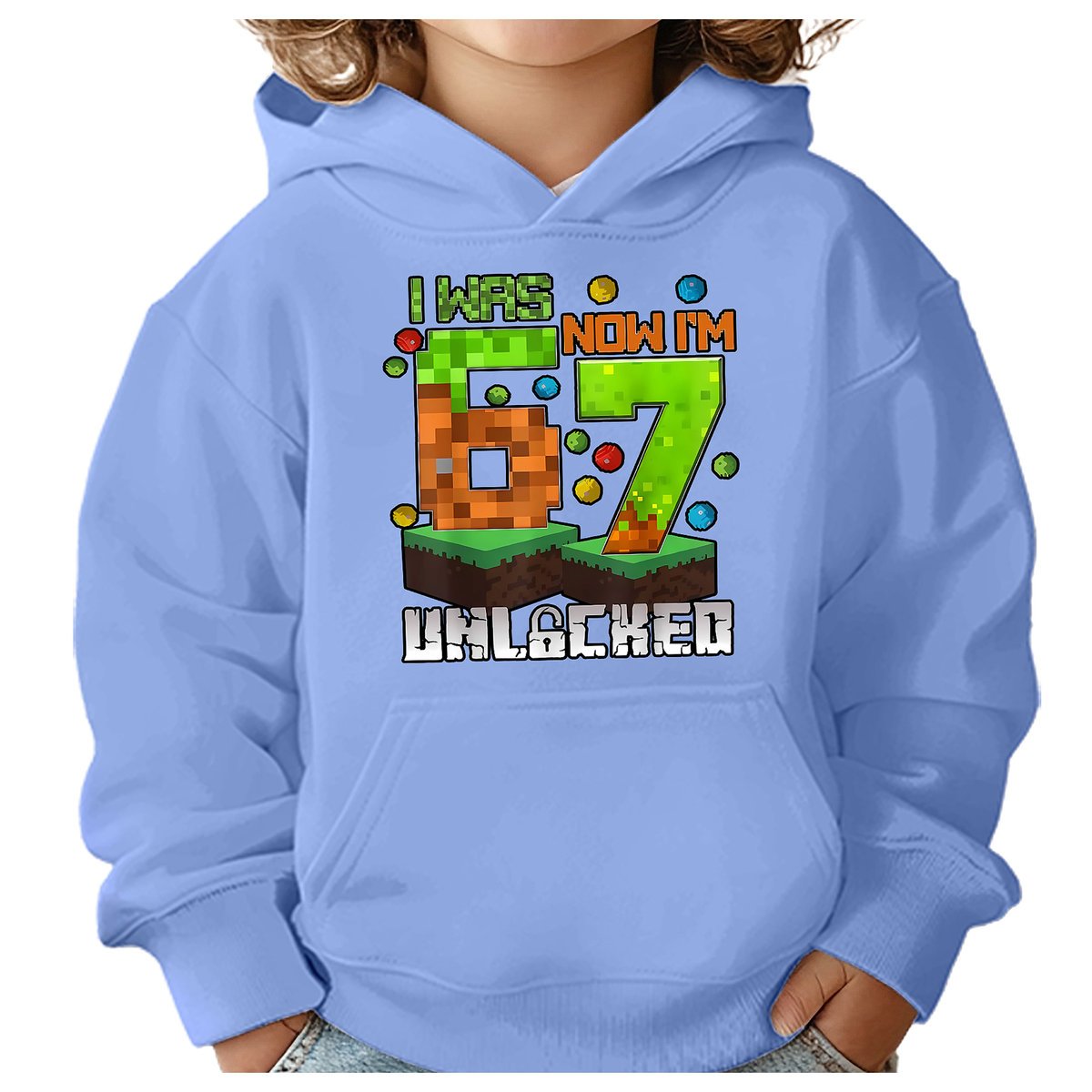 BLUZA DZIECIĘCA Z KAPTUREM 67 SIX SEVEN VIRAL 146-152 DLA DZIECKA PREZENT