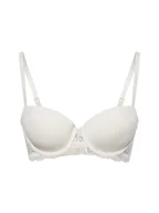 Biustonosze - Calvin Klein Biustonosz damski Kobiety Sztuczne włókno biały jednolity, 70A - miniaturka - grafika 1