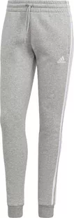 Spodnie damskie adidas Essentials 3-Stripes Fleece szare IL3282-M - Spodnie męskie - miniaturka - grafika 1