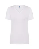 Odzież robocza - T-shirt Damski biały dekolt w serek roz. S - miniaturka - grafika 1