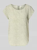 Bluzki damskie - Bluzka o kroju relaxed fit z tkaniny crêpe model 'VIC' - miniaturka - grafika 1