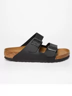 Klapki i japonki damskie - Birkenstock Klapki w kolorze czarnym - miniaturka - grafika 1