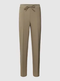 Spodnie damskie - Spodnie z elastycznym pasem model ‘VINNIE’ - grafika 1