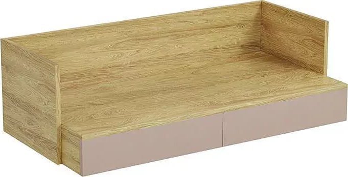 Elior Biurko modułowe hikora + róż antyczny - Horizonte 3X