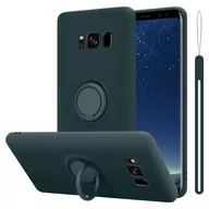 Etui i futerały do telefonów - Pokrowiec Do Samsung Galaxy S8 PLUS w LIQUID ZIELONY Etui TPU Obudowa Ochronny Case Cover Plecki Cadorabo - miniaturka - grafika 1