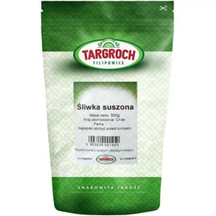 Targroch Śliwki suszone 500g - Zdrowa żywność - miniaturka - grafika 1