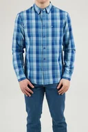 Koszule męskie - Koszula Męska Wrangler Ls 1 Pkt Shirt Directoire Blue W5M24Mxkl-L - miniaturka - grafika 1