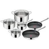 Garnki - Tefal Jamie Oliver Cooks Direct E304SA55 10 elementów - miniaturka - grafika 1