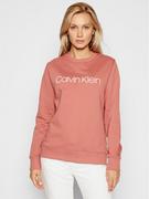Bluzy damskie - Calvin Klein Bluza Core Logo Ls K20K202157 Różowy Regular Fit - miniaturka - grafika 1