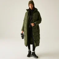 Kurtki i kamizelki sportowe damskie - Regatta Płaszcz damski zimowy ocieplany Eloria Zielony, Rozmiar: 46 - miniaturka - grafika 1