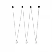 Lampy sufitowe - Orlicki Design LAMPA wisząca Movo III loftowa OPRAWA szklany ZWIS kule balls czarne białe Movo III - miniaturka - grafika 1