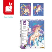 Zabawki kreatywne - Janod Zestaw do malowania według liczb jednorożców - 2 obrazy do wykonania - The Calme Warsztaty - Zestaw kreatywny wypoczynek dla dzieci - Od 7 lat, J07985 J07985 - miniaturka - grafika 1