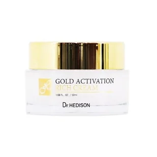 Dr. HEDISON Dr.HEDISON Gold Activation Krem do Twarzy z 24k Złotem 50 ml - Kremy do twarzy - miniaturka - grafika 1