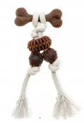 Zabawki dla psów - ECOMFY Zabawka Dental Toother Eco Woody 20 cm - Kość - miniaturka - grafika 1
