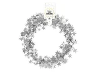 Dekoracje sali - Łańcuch z gwiazdkami srebrny - 500 cm - 1 szt. - miniaturka - grafika 1