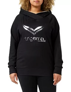 Trigema Damski sweter z kapturem, czarny, XS - Swetry damskie - miniaturka - grafika 1