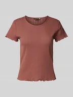 Koszulki i topy damskie - T-shirt o kroju regular fit z czystej bawełny model ‘CARLOTTA’ - miniaturka - grafika 1
