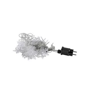 Lampki wewnętrzne śnieżynki 1,65m 90 LED ciepła biel - Oświetlenie świąteczne - miniaturka - grafika 2