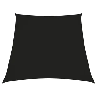 vidaXL Żagiel ogrodowy, tkanina Oxford, trapezowy, 3/4x2 m, czarny 135791 - Parasole ogrodowe - miniaturka - grafika 1