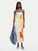 Sukienki - Desigual Sukienka letnia Amberes 25SWVK49 Écru Slim Fit - miniaturka - grafika 1