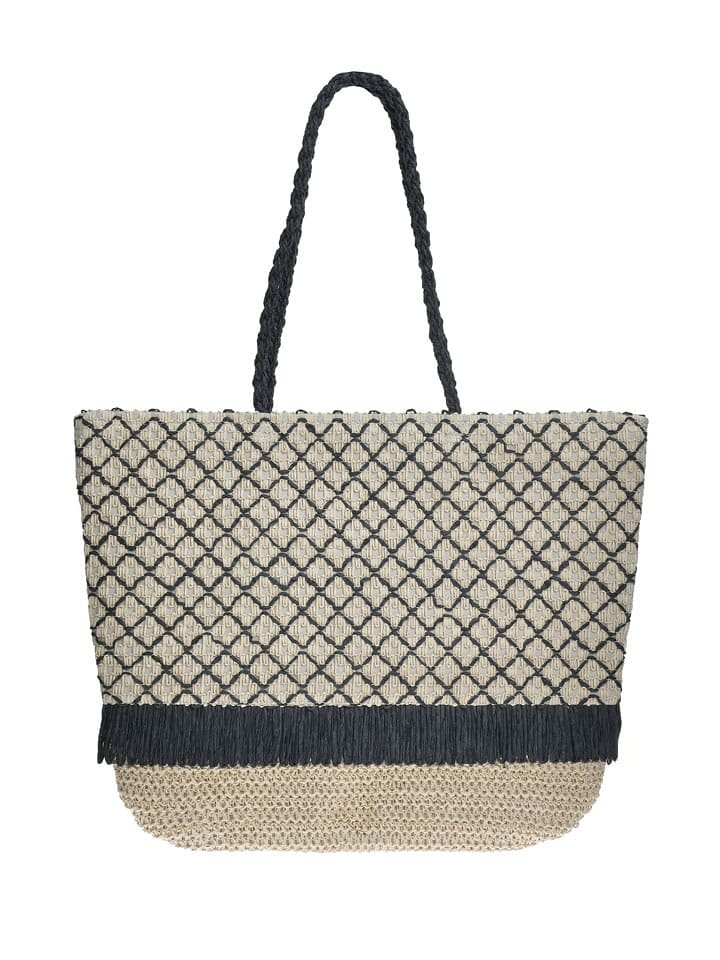 BLE Shopper bag w kolorze beżowym - 40 x 30 x 15 cm