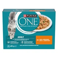Mokra karma dla kotów - Purina ONE Karma mokra Kot Adult Delikatne kawałki w sosie 8 x 85 g - miniaturka - grafika 1