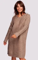 Sukienki - Sukienka swetrowa jasnobrązowa BK089, Kolor jasnobrązowy, Rozmiar L/XL, BeWear - Primodo.com - miniaturka - grafika 1