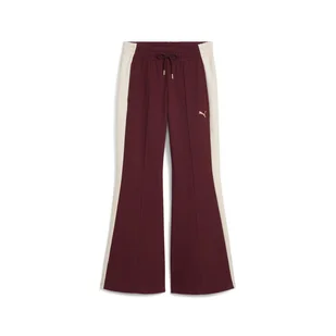 Damskie Spodnie PUMA T7 FLARED PANTS 63213896 – Bordowy - Spodnie damskie - miniaturka - grafika 1