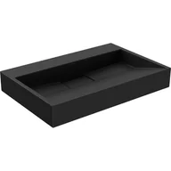 Umywalki - Mexen Ava umywalka nablatowa z konglomeratu B/O 70 x 46 cm, czarna - 23017070 - miniaturka - grafika 1