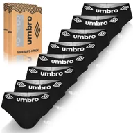 Majtki męskie - Umbro Slipy Majtki Męskie Bawełniane Zestaw 8 sztuk Rozmiar M - miniaturka - grafika 1