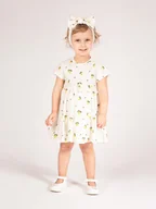 Body dla niemowląt - Dziewczęce sukienko-body cytrynki Nicol,r.56 - miniaturka - grafika 1