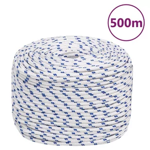 Linka żeglarska, biała, 10 mm, 500 m, polipropylen - Żeglarstwo - miniaturka - grafika 1